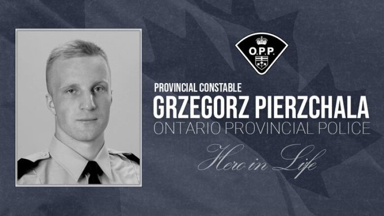 A photo of a man identified as police officer Grzegorz Pierzchala can be seen.