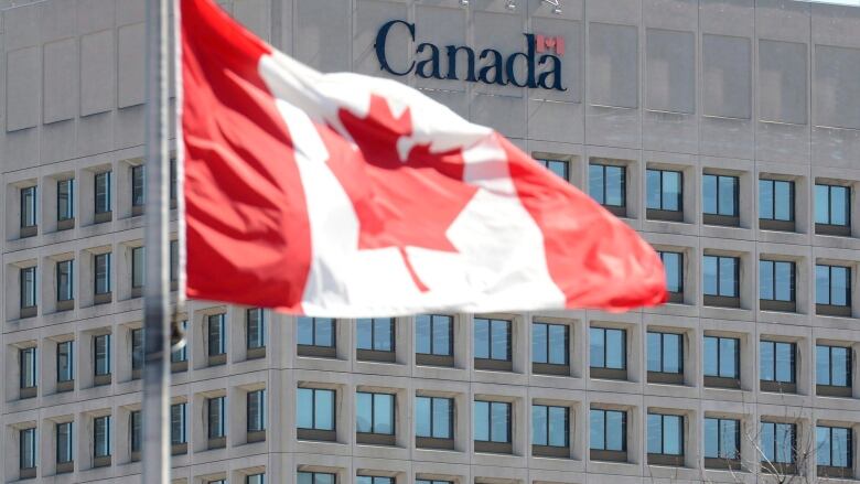 The facade of the headquarters of the Department of National Defence is pictured in Ottawa, on April 3, 2013. THE CANADIAN PRESS/Adrian Wyld