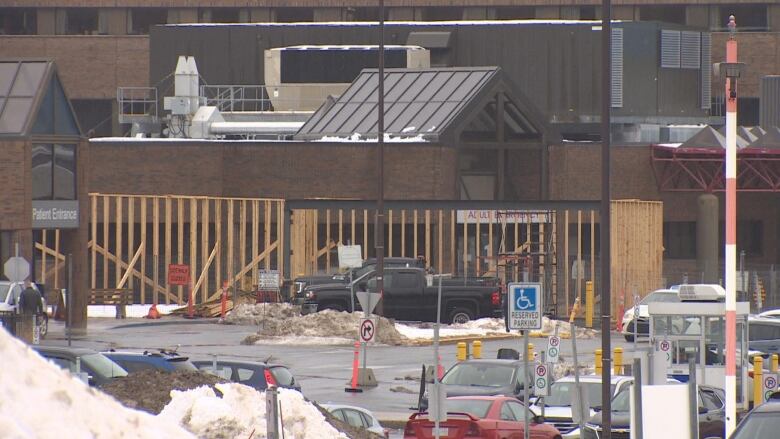 Construction at the Health Sciences Centre in St. John's. 