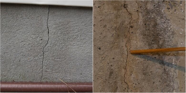 Cracks in foundation.