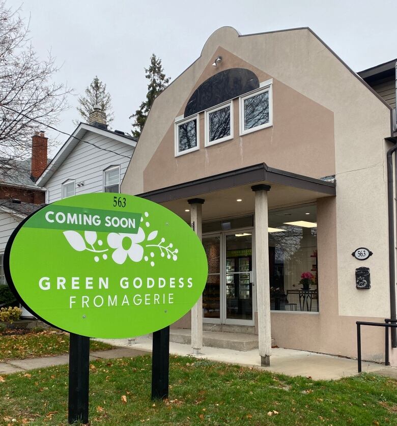 The owner of Green Goddess Fromagerie couldn't get waste bins from the city when they moved locations in November of last year despite the bylaw coming into effect in March. 