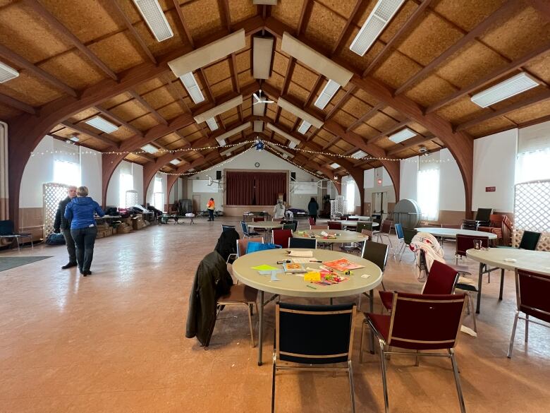 The warming station operated by Charlottetown Mutual Aid at the Jack Blanchard Family Centre.