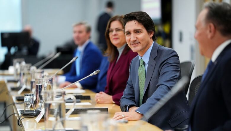 Prime Minister Justin Trudeau meets with Canada's premiers in Ottawa on Tuesday, Feb. 7, 2023 in Ottawa.