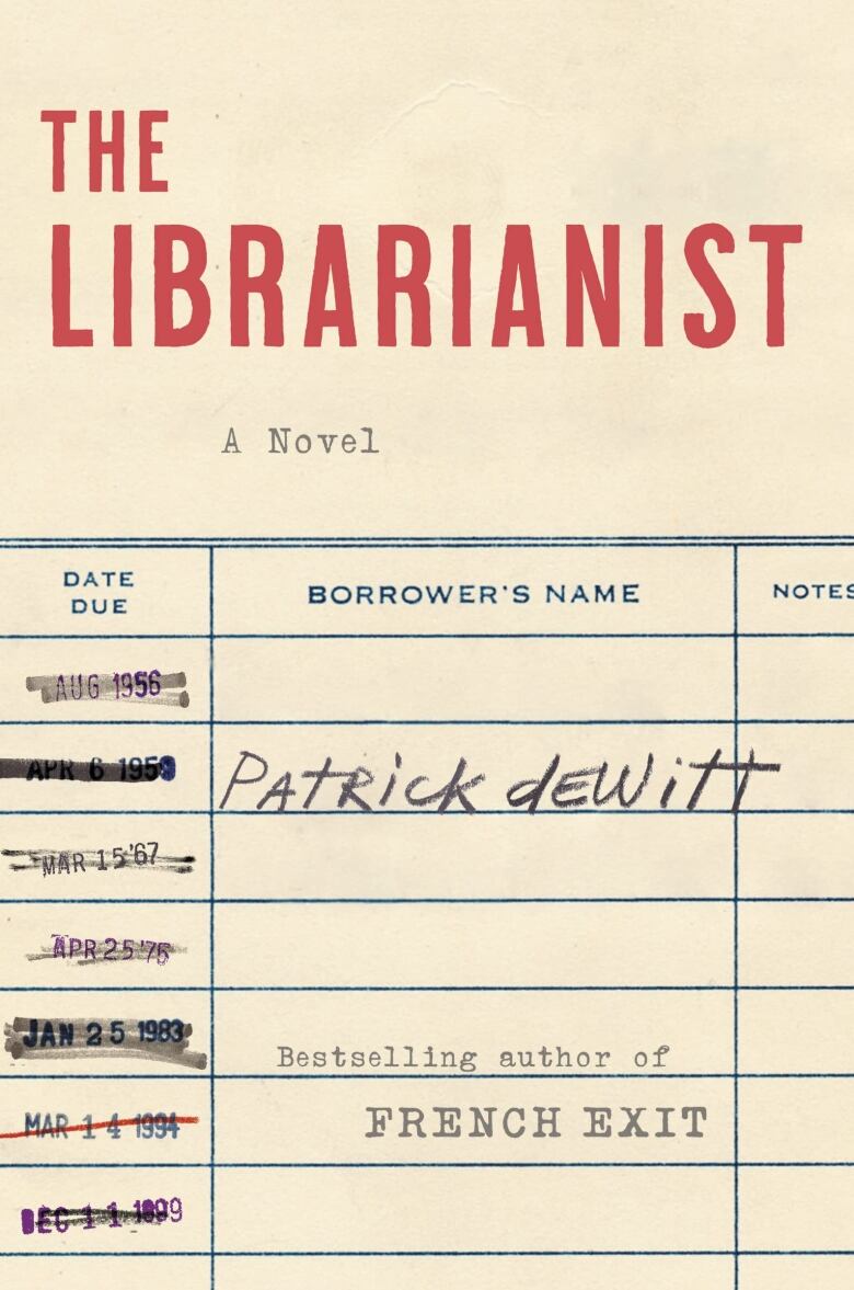 A book cover that looks like an old library card.