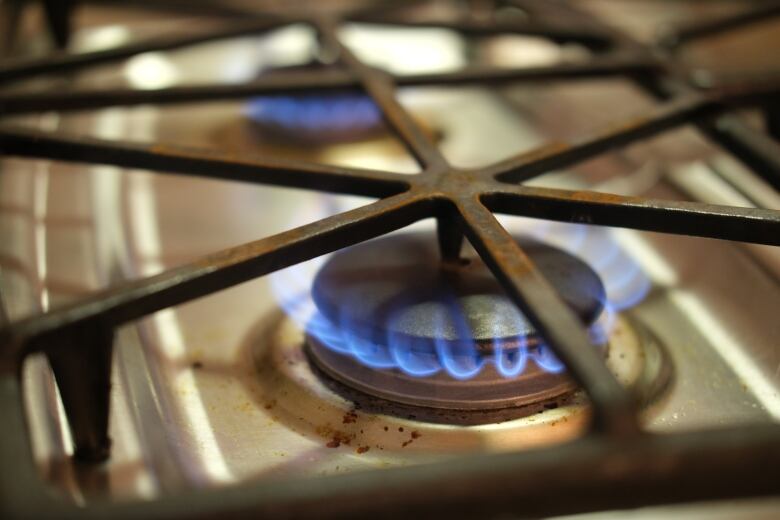 Gas stove closeup