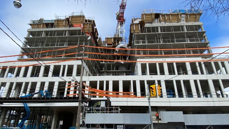 A construction site on Dupont and Bathurst. The province says we need more workers in skilled trades to meet housing demands over the next decade.