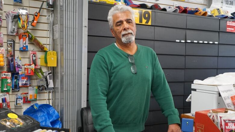 A man at a convenience store