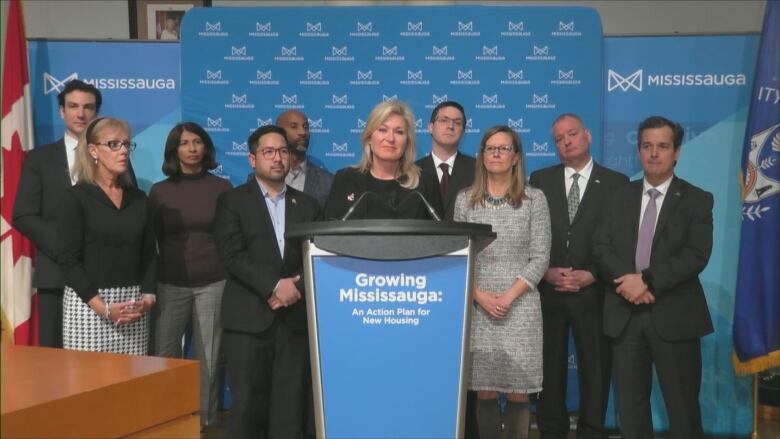 Mississauga Mayor Bonnie Crombie says the city needs to build 'up, not out' and she outlined a new housing plan to do that on Wednesday.