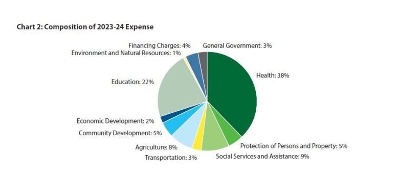 A pie graph