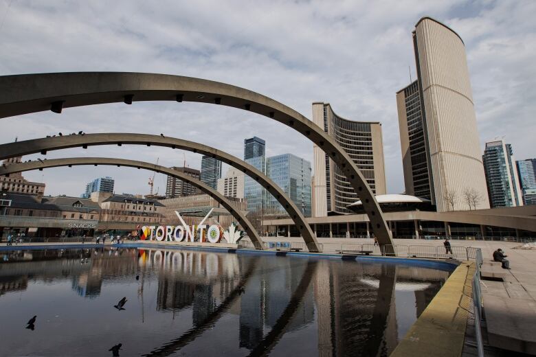 Toronto City Hall is pictured on April 3, 2023.