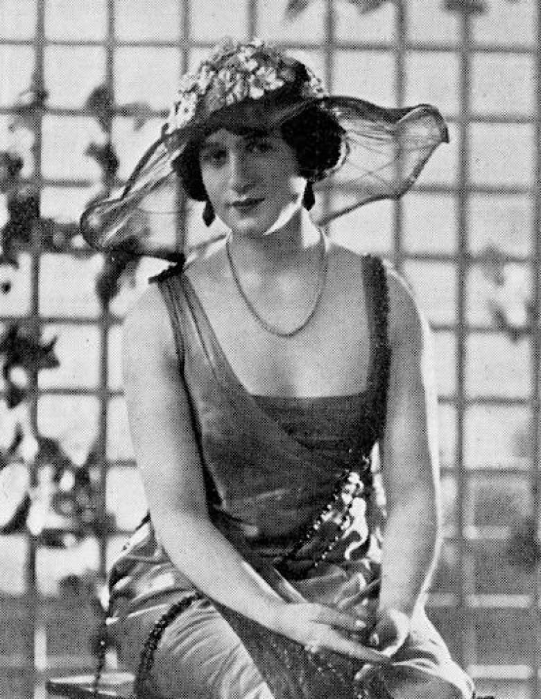 Ross Hamilton dressed in character as Marjorie in the 1920s.