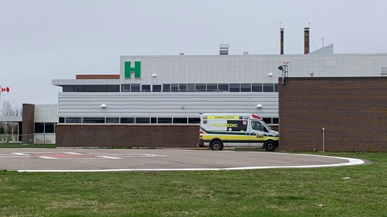 Exterior of Prince County Hospital in Summerside, P.E.I.