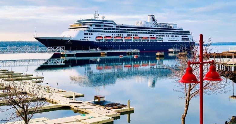 Zaandam at the dock in Charlottetown.