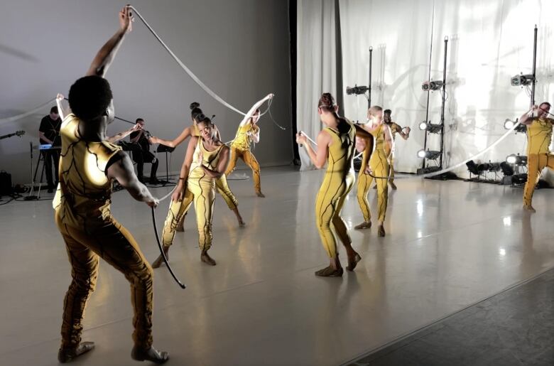 Decidedly Jazz Danceworks performers rehearse 'Nervous Systems' on Wednesday, April 26, 2023.