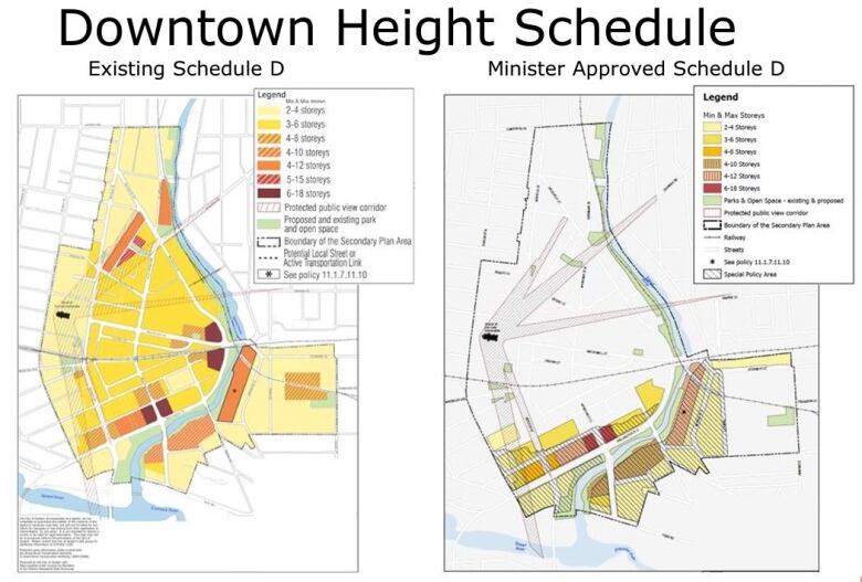 Two maps side-by-side