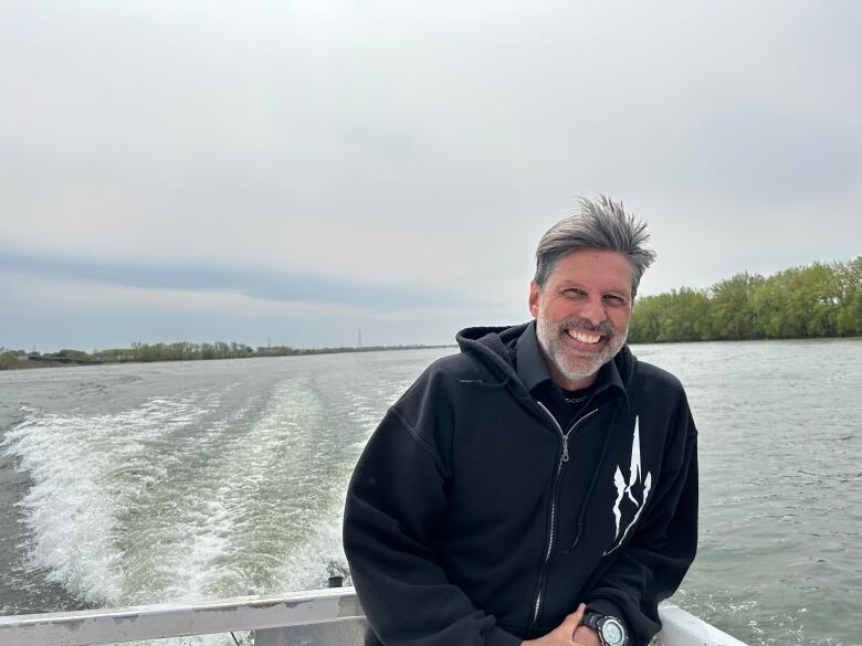 man on boat