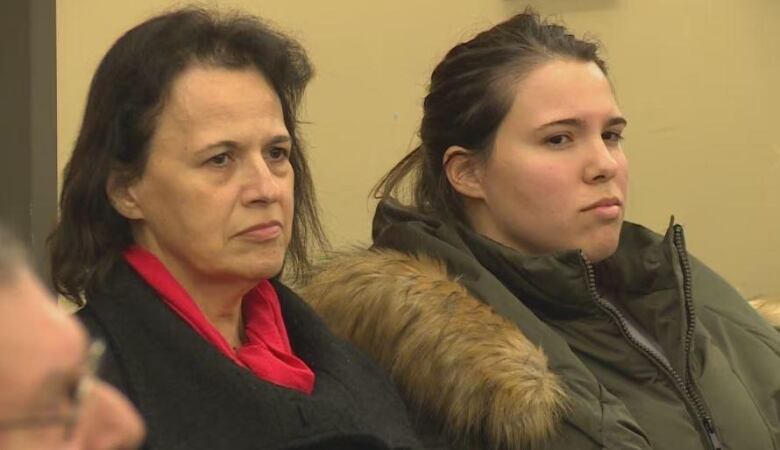 Caroline Mastantuono is seated beside her daughter, Christina Mastantuono.