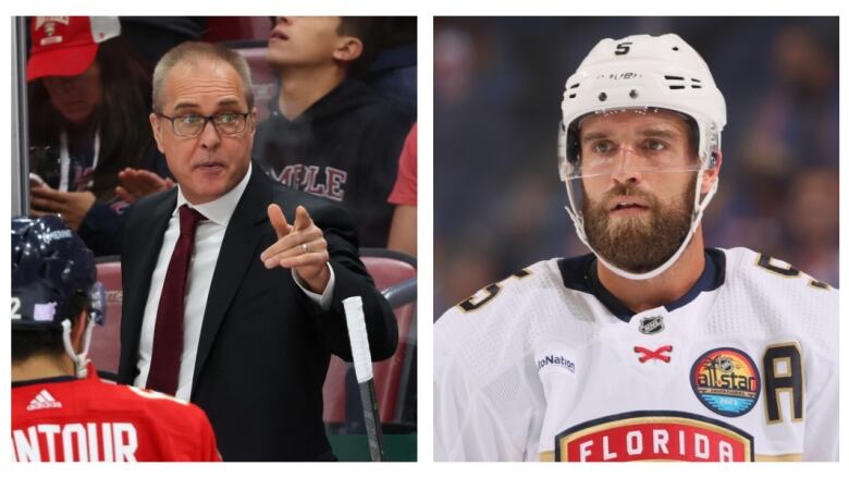 Paul Maurice, left, played junior hockey and started his coaching career in Windsor, Ont. Aaron Ekblad is from Windsor and has been with the Florida Panthers since being taken first overall in the 2014 NHL draft.