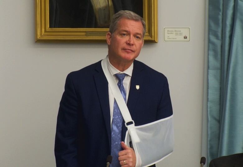 Health Minister Mark McLane in the P.E.I. Legislature.