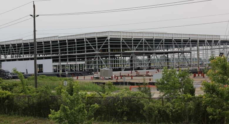 The site of the Stellantis/LG battery plant in Windsor, Ont.