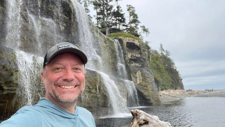 Utah hiker Cragun Foulger is pictured on B.C.'s West Coast Trail.