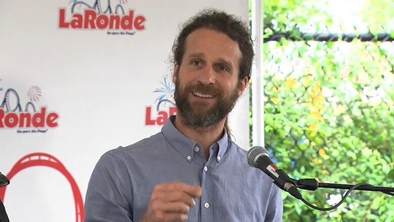 The deputy medical director at Montreal Public Health, Dr. David Kaiser, speaking at a news conference about the cancellation of the first act of Montreal's international fireworks competition. 