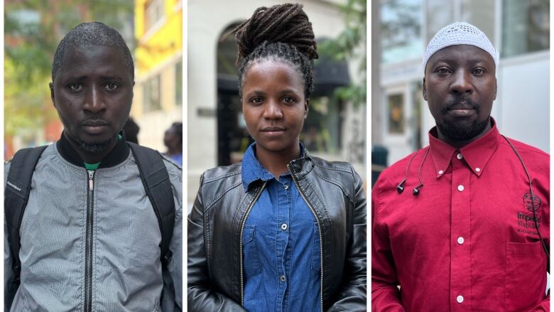 Three asylum seekers seek shelter outside 129 Peter Street.