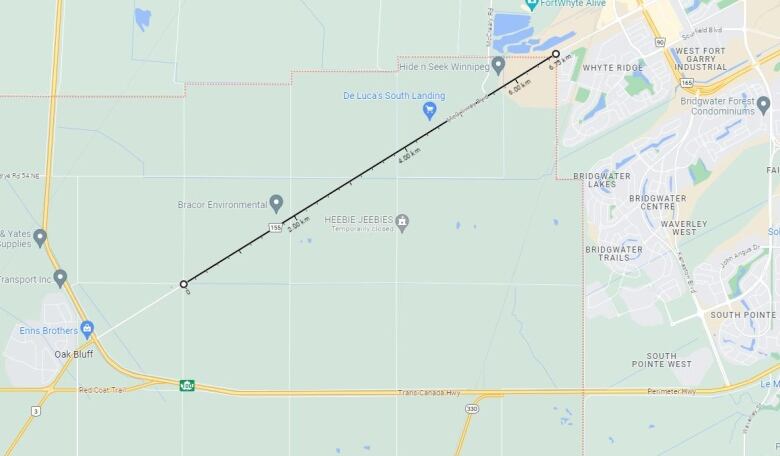 A map shows a straight black line to indicate a section where highway twinning will be done.