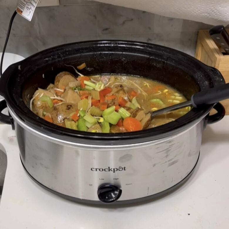 A Crock-Pot of stew.