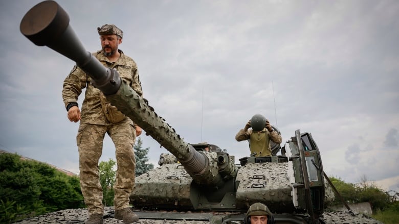 Ukrainian soldiers on a Swedish CV90 infantry fighting vehicle at their positions near Bakhmut, Donetsk region, Ukraine, Sunday, June 25, 2023. In Bakhmut, Ukrainian platoons continue to chip away at Russias northern and southern flanks, inching toward the strategic heights of Klischiivka. 