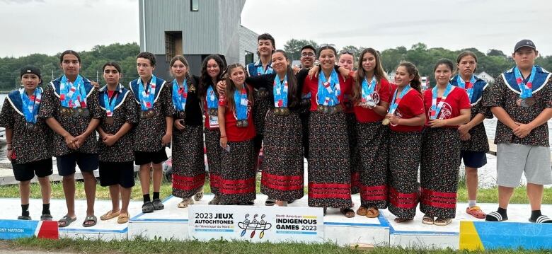 All 17 members Onake Paddling Club earned medals at the North American Indigenous Games