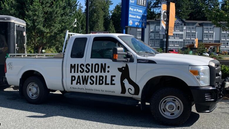 The 'Mission Paw-sible' mobile vet clinic.