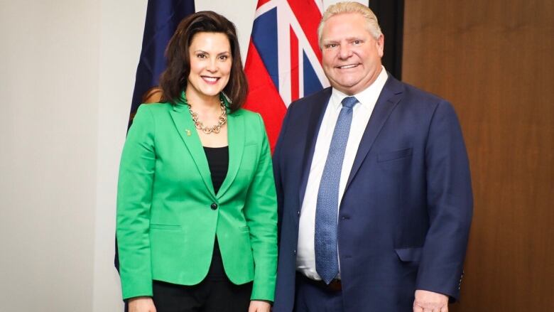 State of Michigan Governor Gretchen Whitmer and Ontario Premier Doug Ford.