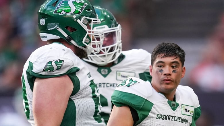 Saskatchewan Roughriders quarterback Mason Fine