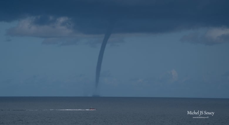 Waterspouts can be both destructive and dangerous, especially for boats out on the water. 