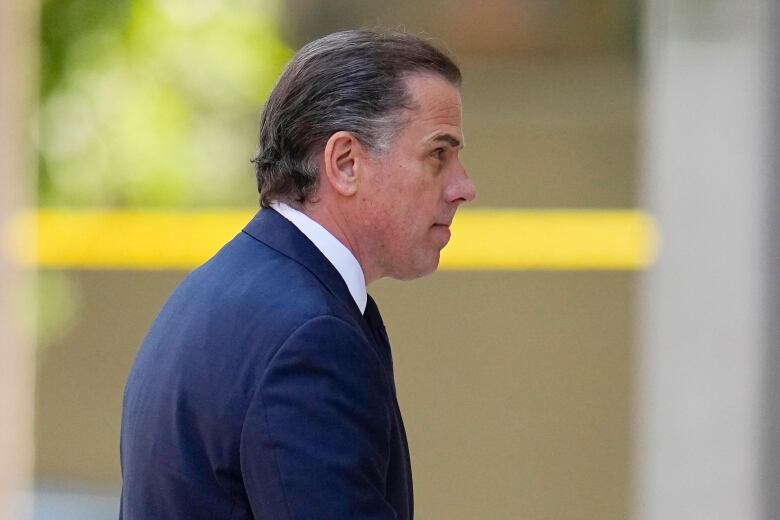 Hunter Biden, the son of U.S. President Joe Biden, is seen outside a court in Delaware in July 2023.