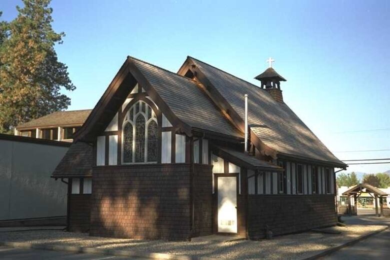 A wooden-made church.