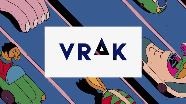 A screenshot of the VRAK television channel's logo. 