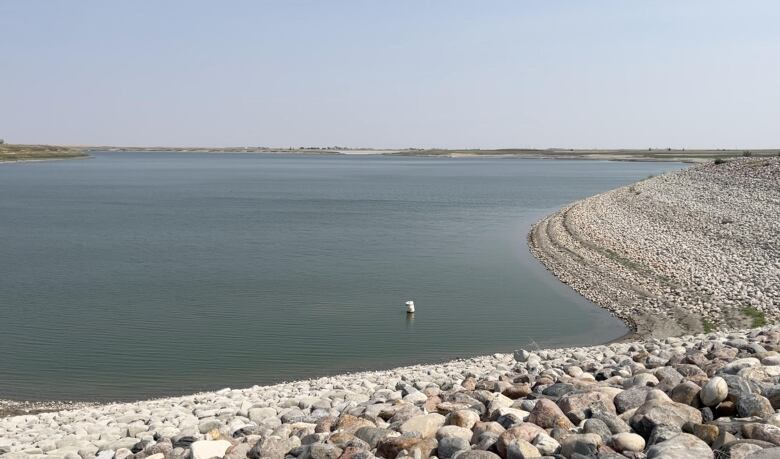 The water in the Pine Coulee reservoir is only at 30 per cent of full capacity.