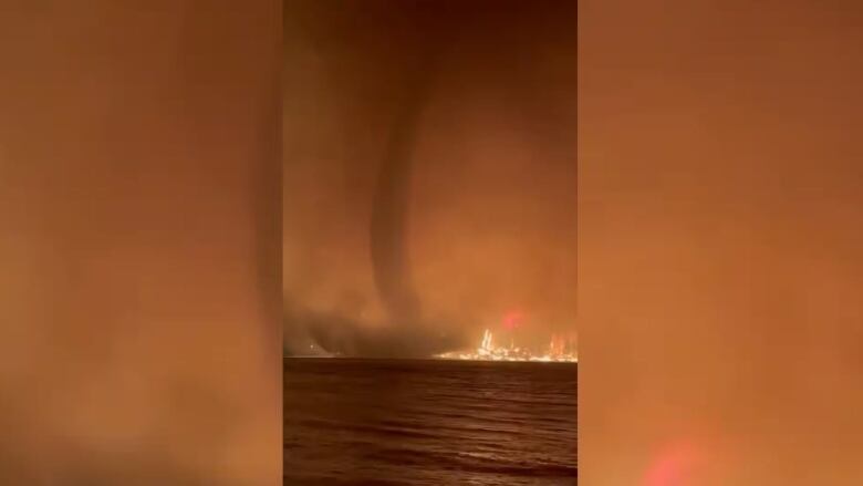 Photo of a 'fire tornado' near Gun Lake, B.C.