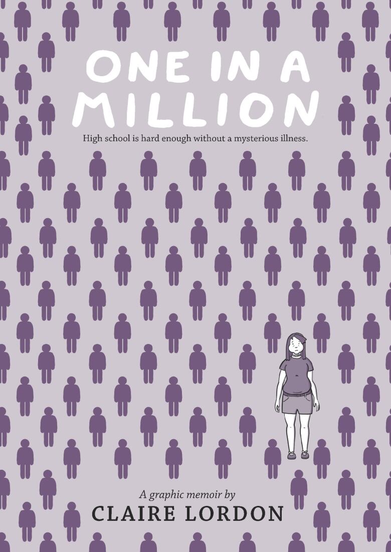 One in a Million by Claire Lordon. Illustrated book cover of a young girl standing in front of many stick figures.