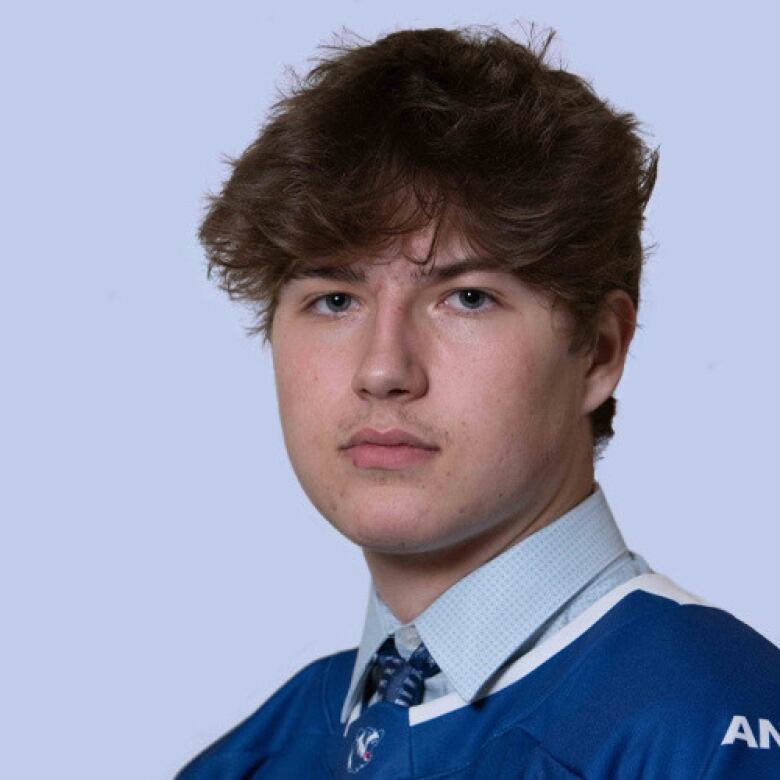 A young man with brown hair