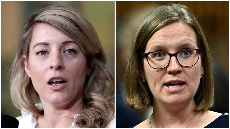 Closeup headshots of two Liberal female politicians.