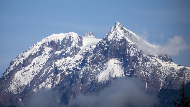 Mount Garibaldi is seen from Squamish 