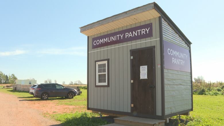 A small building.