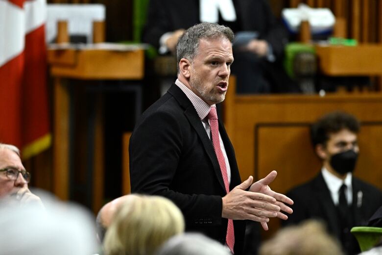 Minister of Health Mark Holland rises during Question Period in the House of Commons on Parliament Hill in Ottawa on Monday, Sept. 25, 2023.