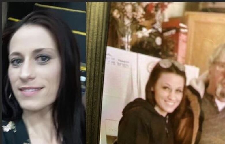 Teri-Lynn Wilson is seen in two different photos placed side by side.