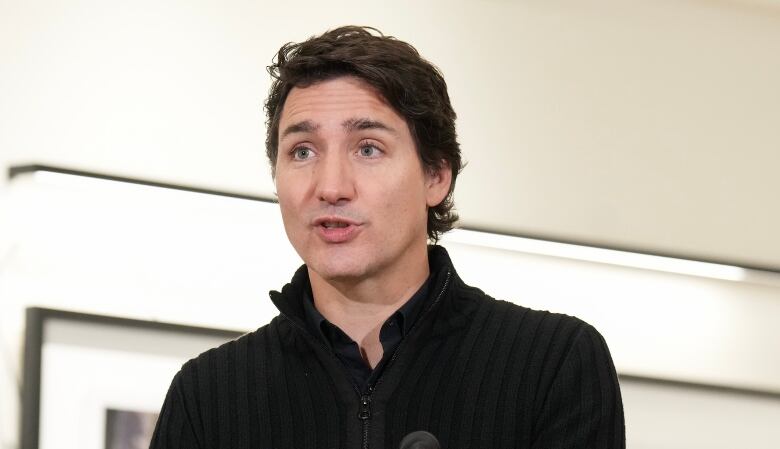 Canadian Prime Minister Justin Trudeau makes an announcement regarding new housing in Brampton, Ont., Friday, Oct. 20, 2023. 