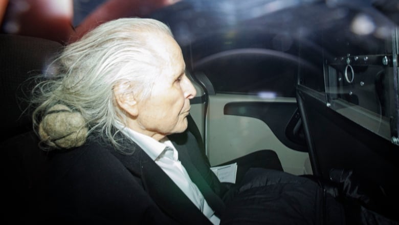 Peter Nygard is driven from a Toronto court on Oct. 24, 2023, after hearing testimony in the former fashion moguls sexual assault trial.