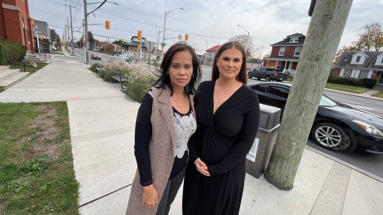 Carolyn Lustro, left, of the Hamilton Road BIA and Bethany Mejia of the Argle Road BIA both say security issues are a top concern among their member businesses.